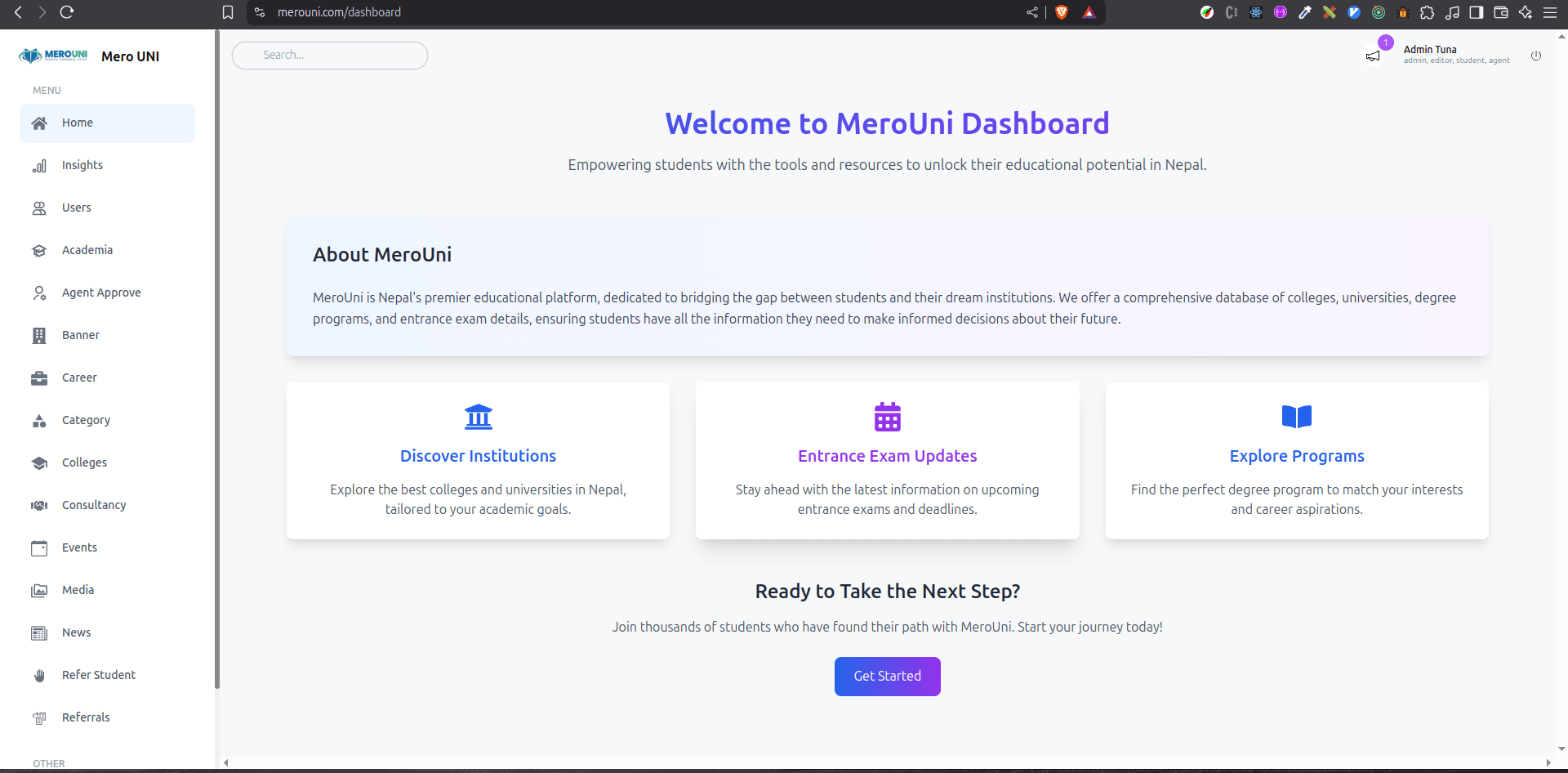 MeroUni Screenshot 2